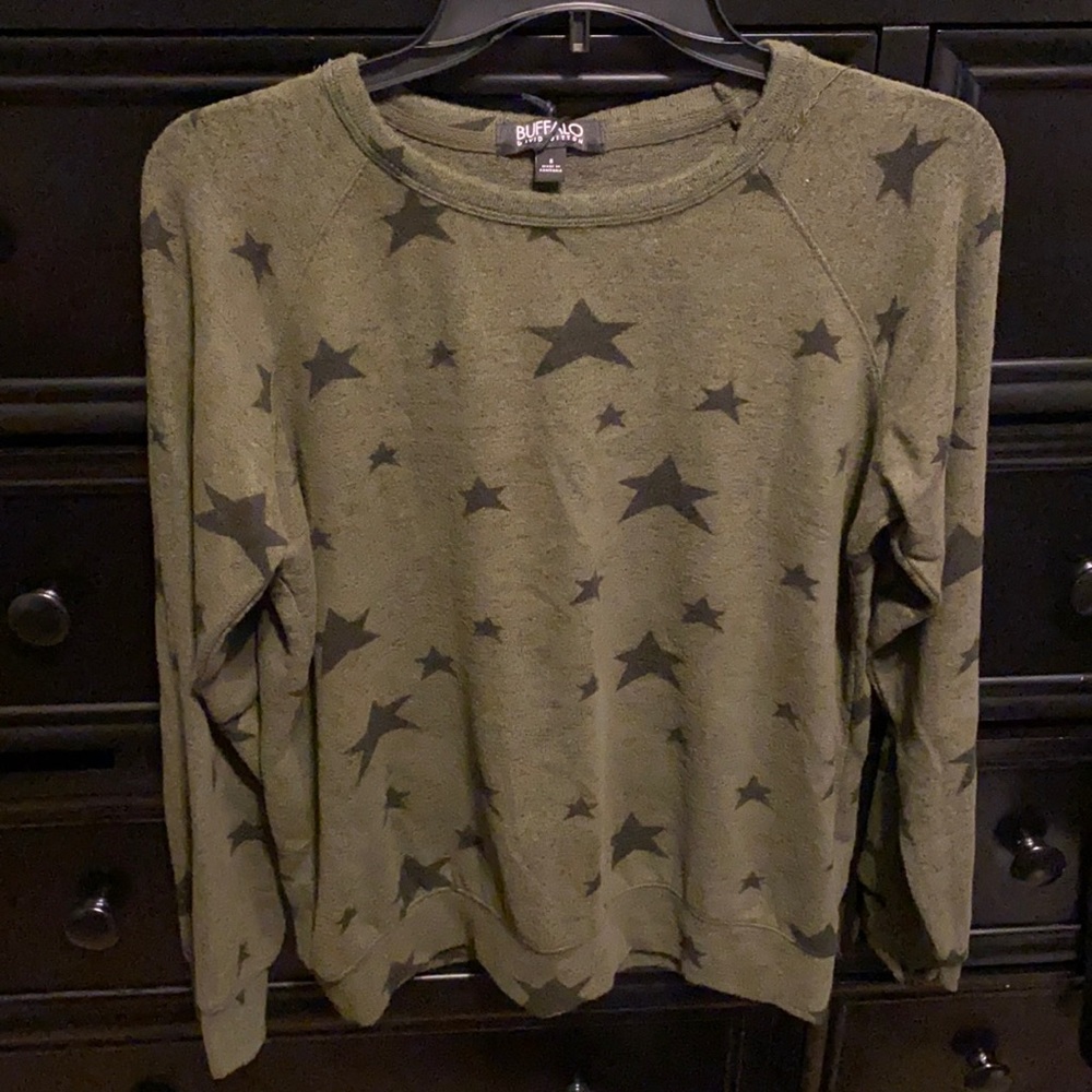 COZY Long Sleeve Green Top